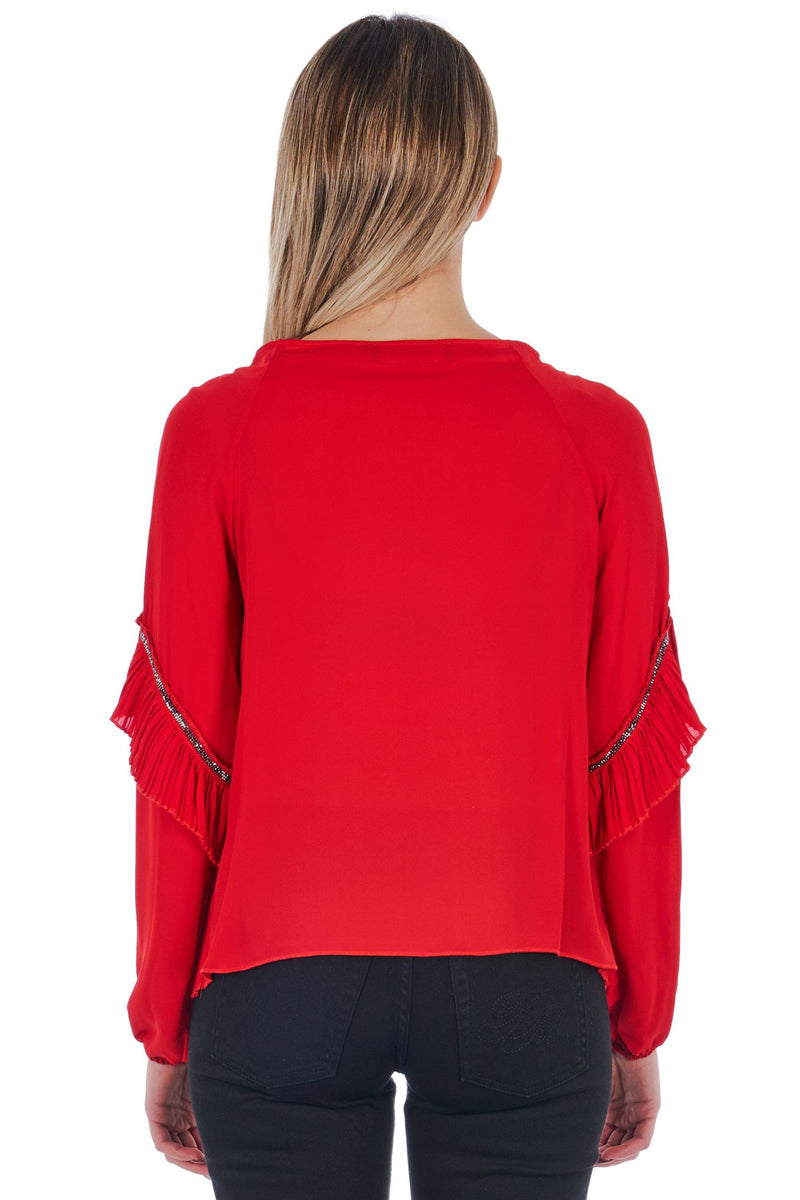 Red Polyester Shirt