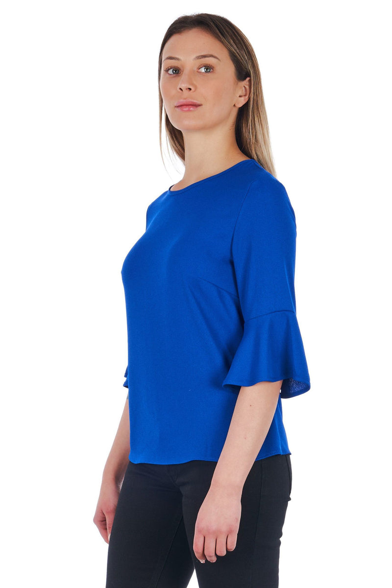 Blue Polyester Shirt