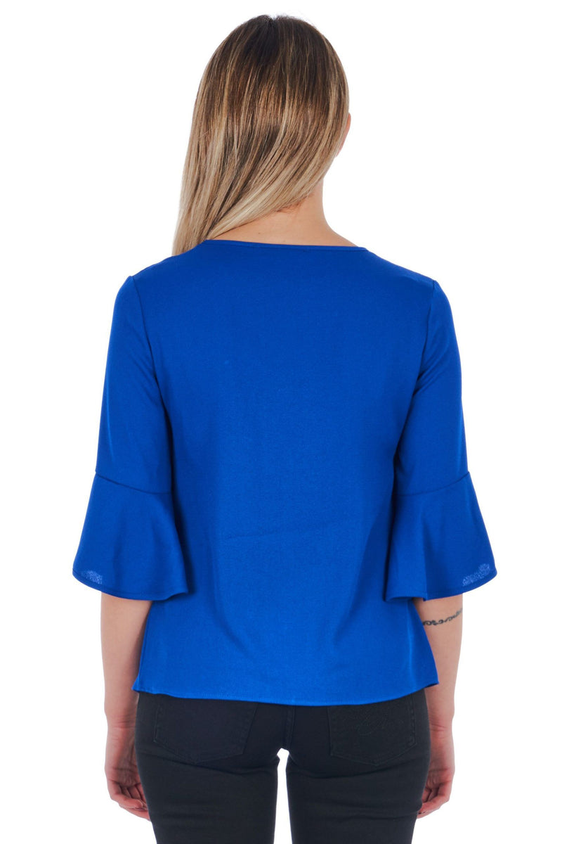 Blue Polyester Shirt