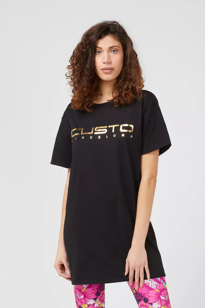 Black Cotton Tops & T-Shirt