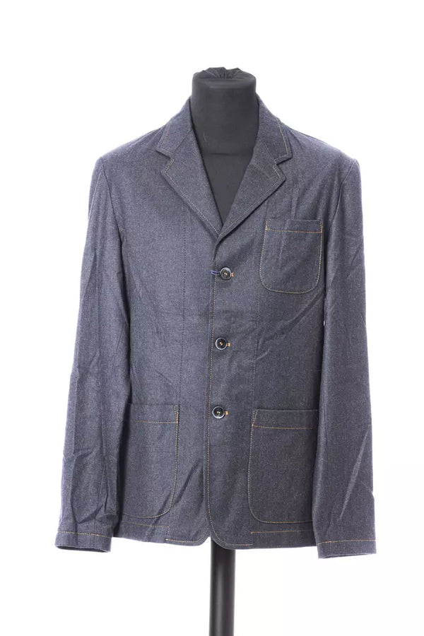 Blue Cotton Blazer