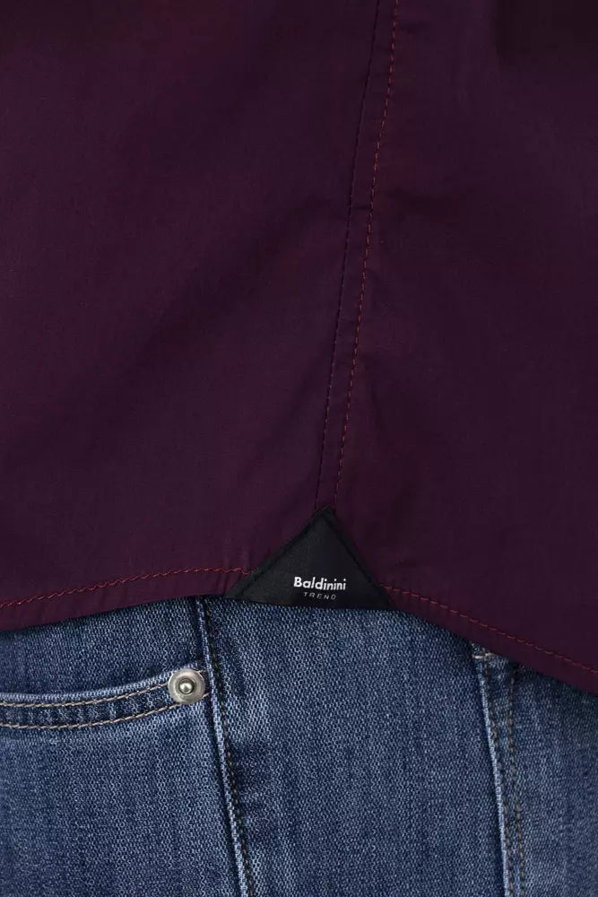 Burgundy Cotton Shirt