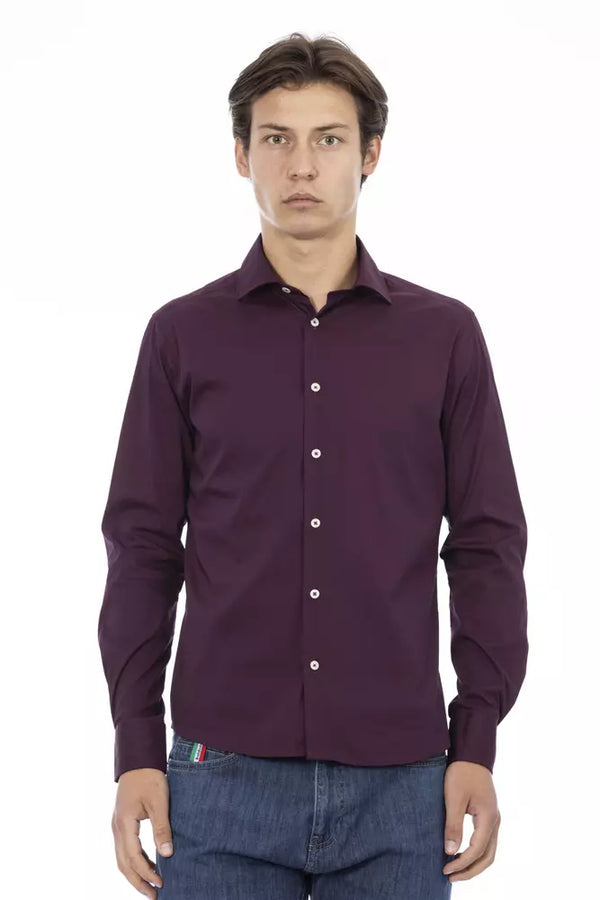 Burgundy Cotton Shirt