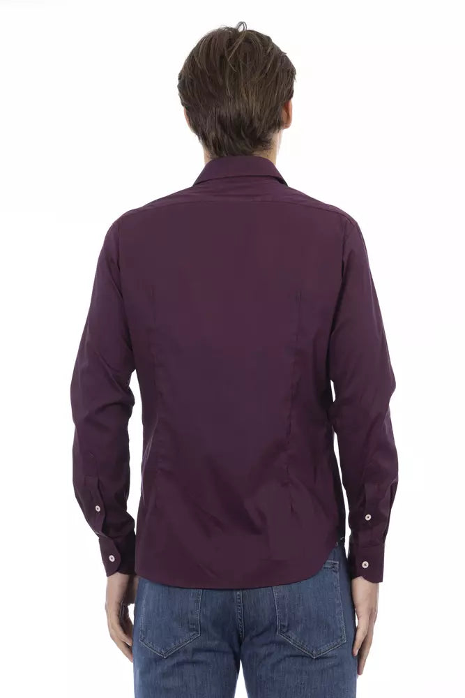 Burgundy Cotton Shirt