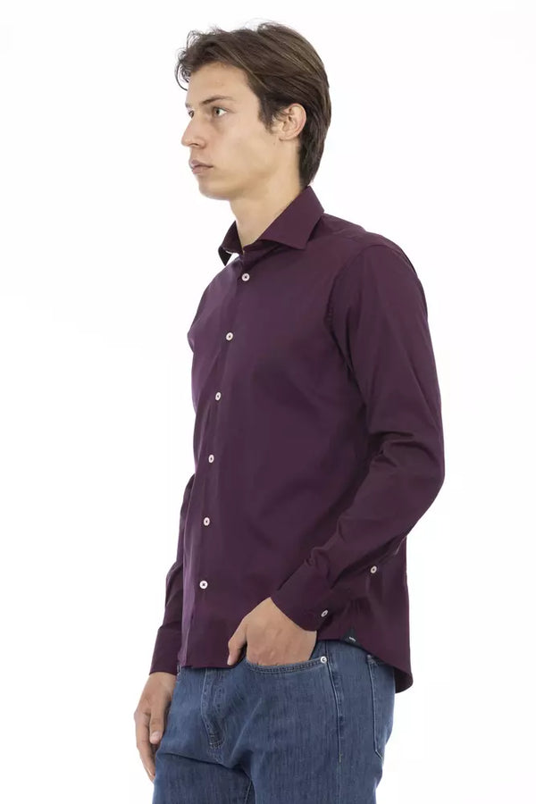 Burgundy Cotton Shirt