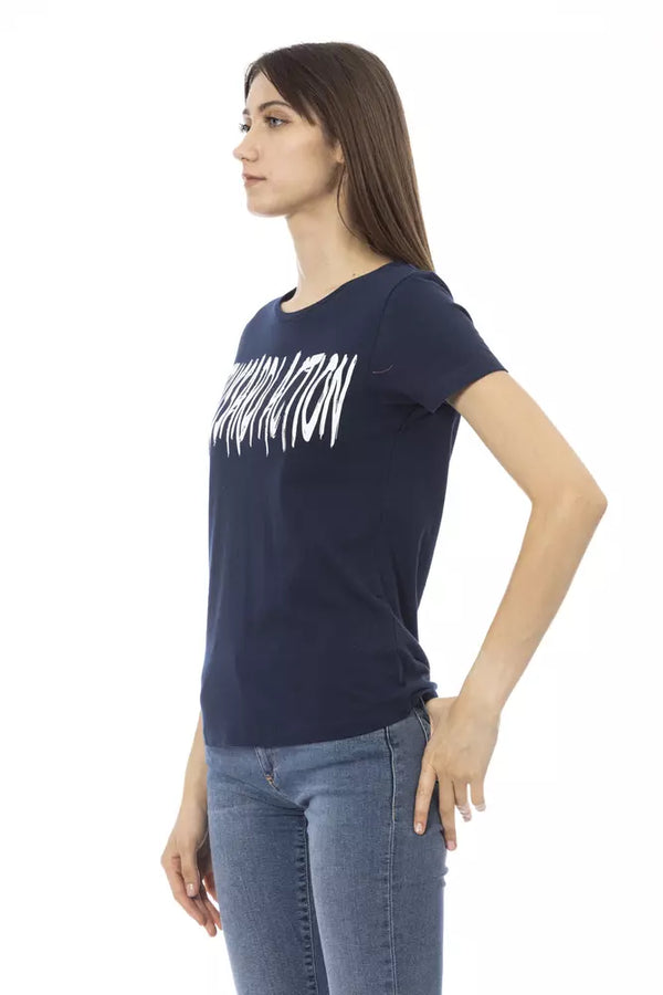 Blue Cotton Tops & T-Shirt