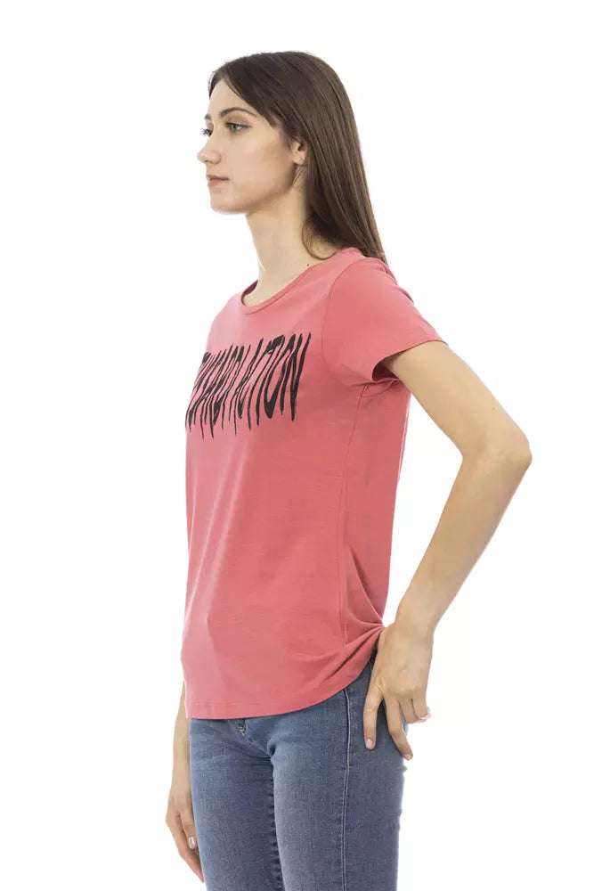 Pink Cotton Tops & T-Shirt