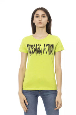 Green Cotton Tops & T-Shirt