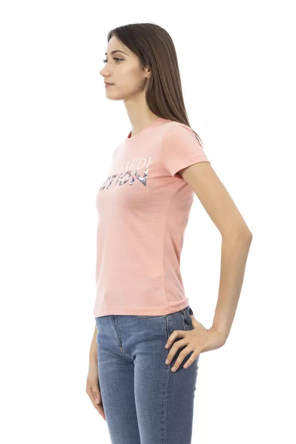 Pink Cotton Tops & T-Shirt