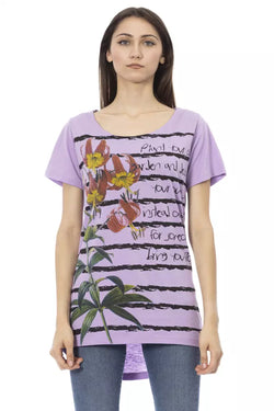 Violet Cotton Tops & T-Shirt