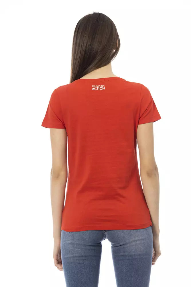 Red Cotton Tops & T-Shirt