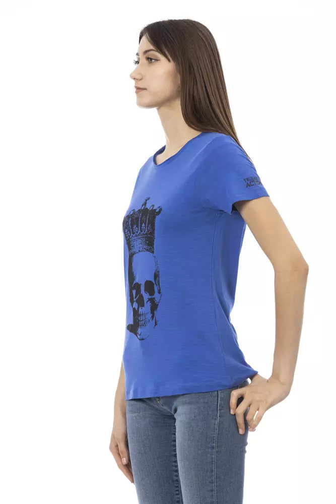 Blue Cotton Tops & T-Shirt