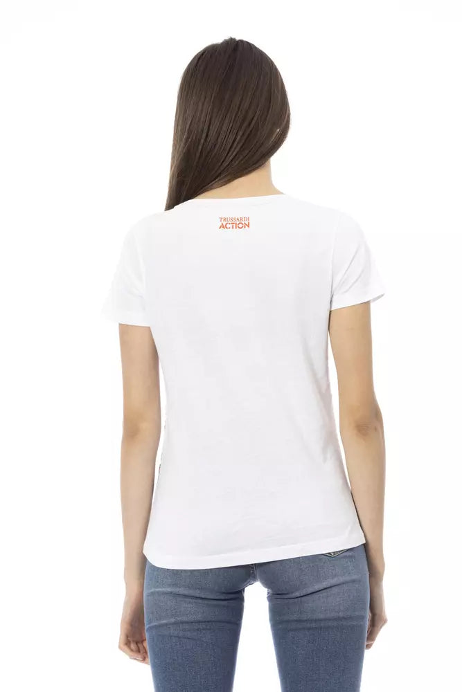 White Cotton Tops & T-Shirt