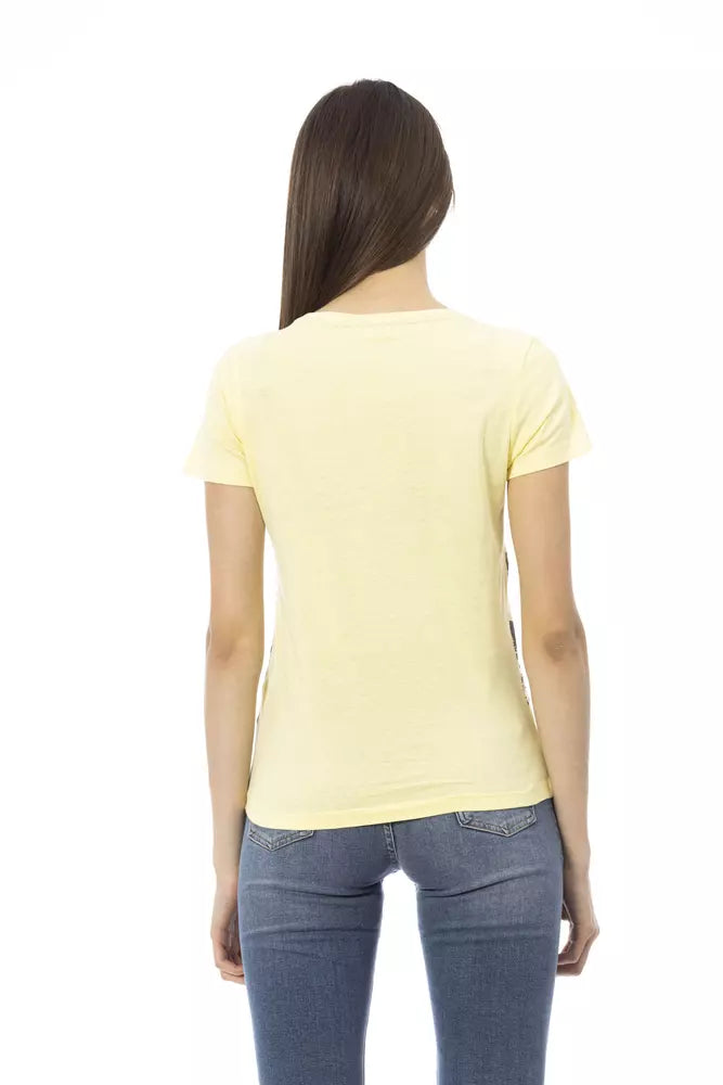 Yellow Cotton Tops & T-Shirt