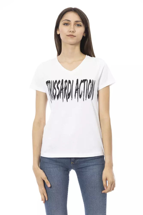 White Cotton Tops & T-Shirt