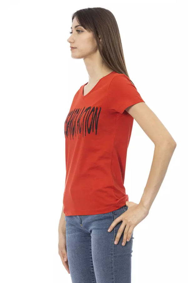 Red Cotton Tops & T-Shirt