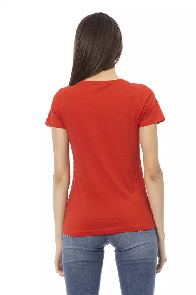 Red Cotton Tops & T-Shirt