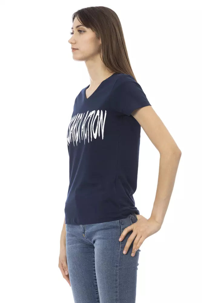 Blue Cotton Tops & T-Shirt