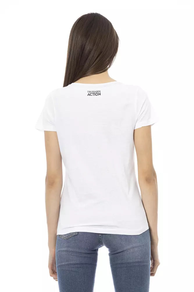 White Cotton Tops & T-Shirt