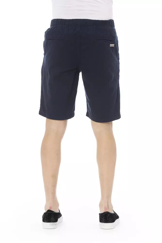 Blue Cotton Short