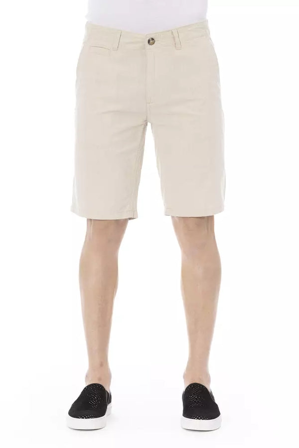 Beige Cotton Short