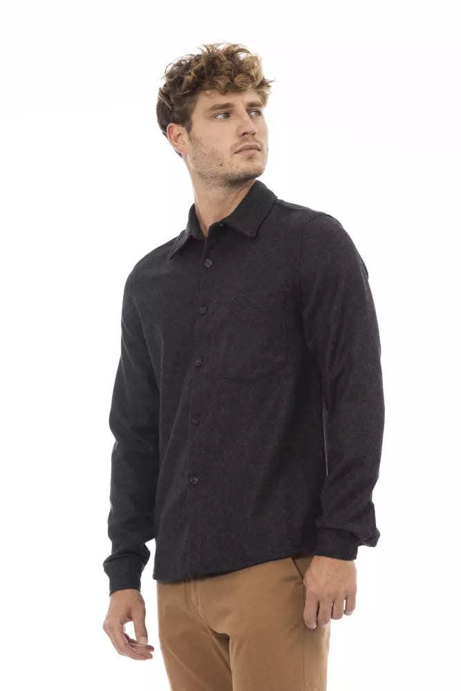 Gray Wool Shirt