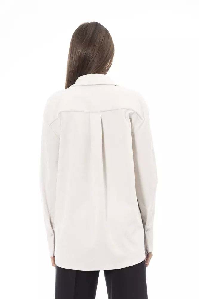 White Polyester Shirt