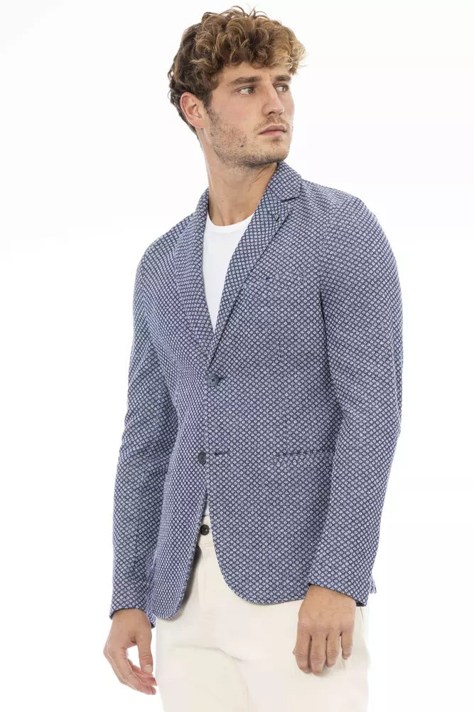 Blue Cotton Blazer