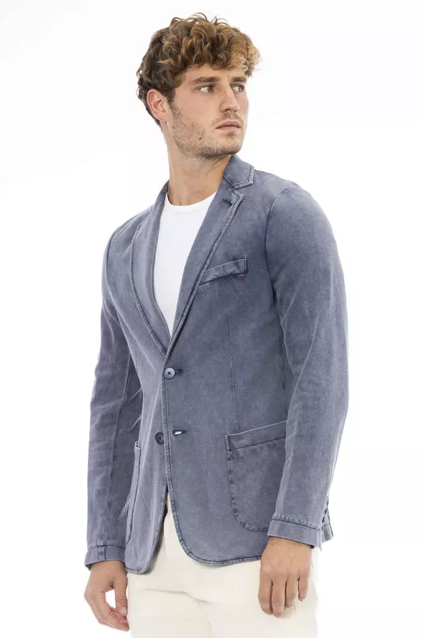 Blue Cotton Blazer