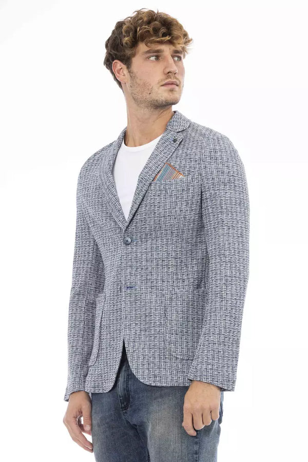 Blue Cotton Blazer