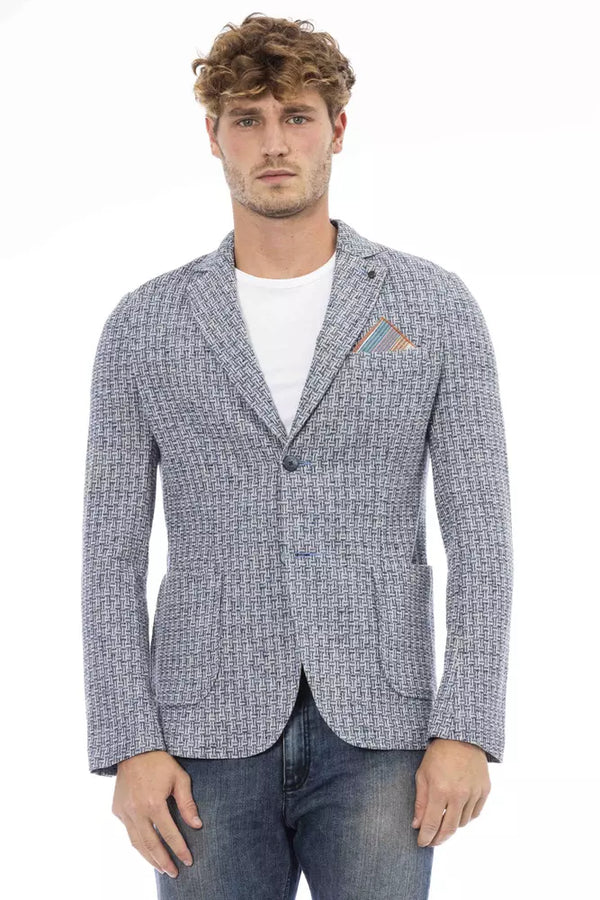 Blue Cotton Blazer