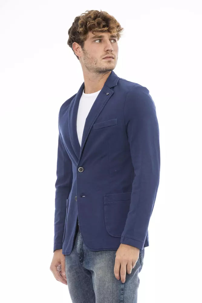 Blue Cotton Blazer