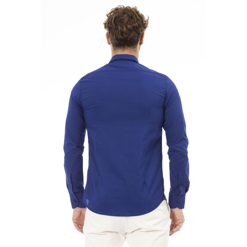 Blue Polyester Shirt