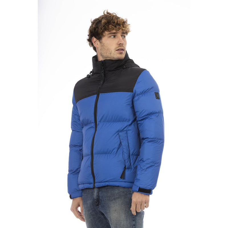 Blue Nylon Jackets & Coat