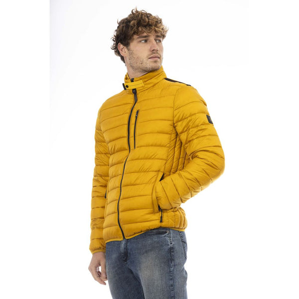 Yellow Nylon Jackets & Coat