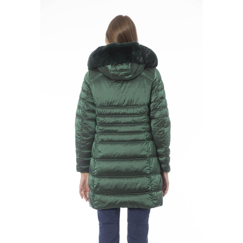 Green Polyester Jackets & Coat