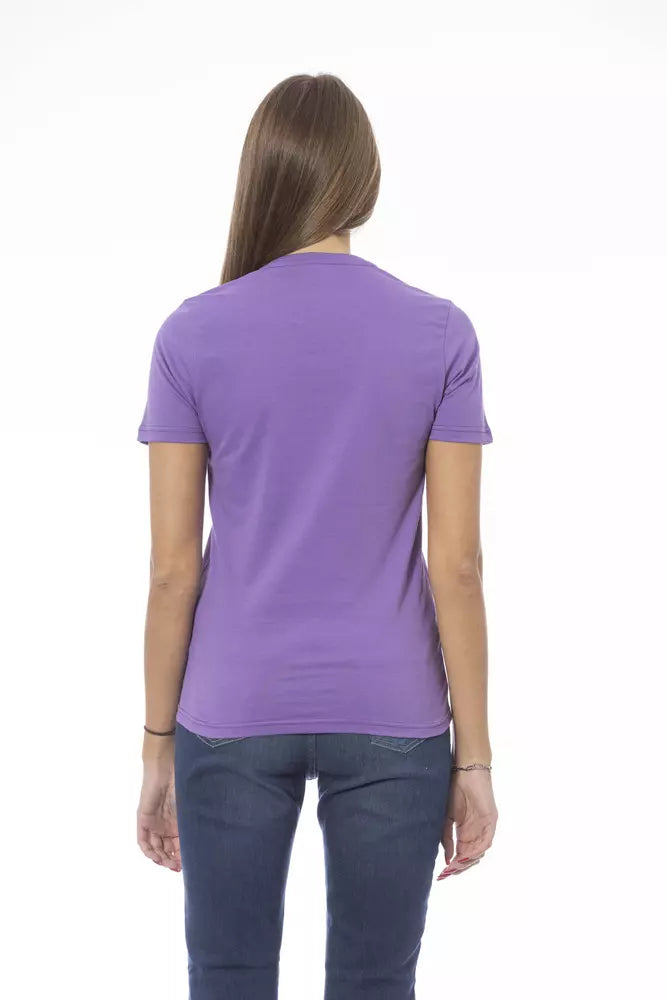 Purple Cotton Tops & T-Shirt