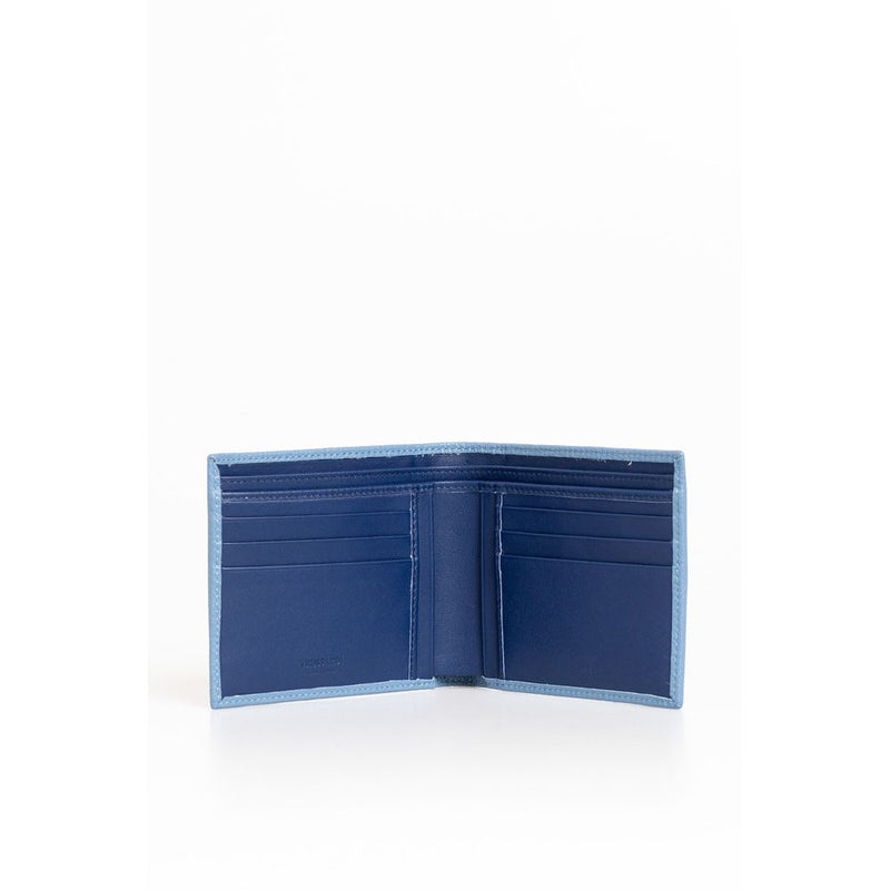 Light Blue Leather Wallet