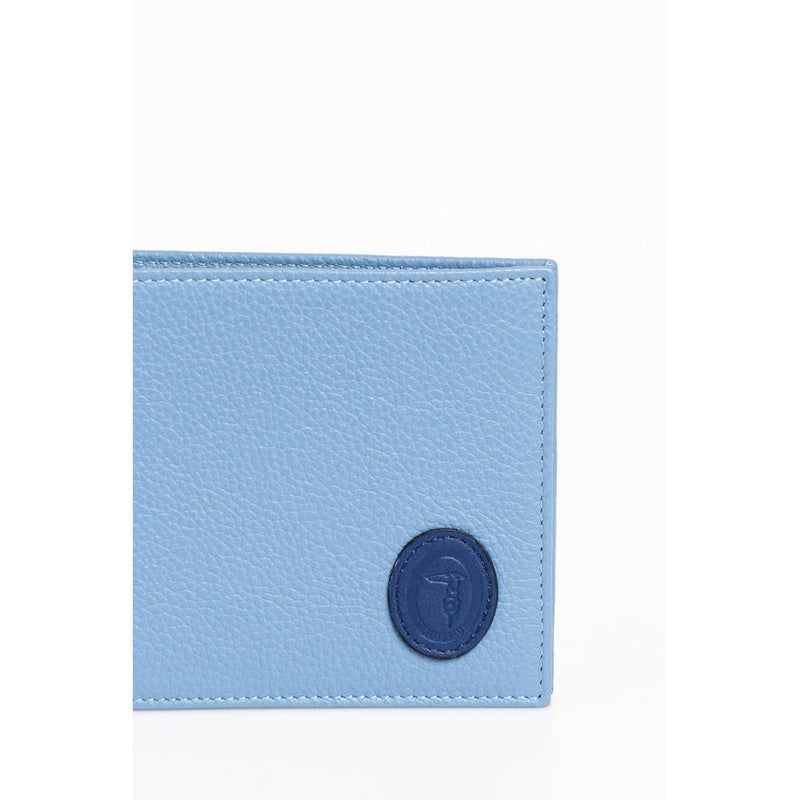 Light Blue Leather Wallet