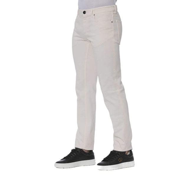 White Cotton Jeans & Pant