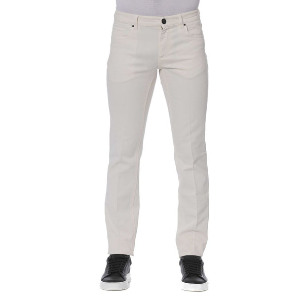 White Cotton Jeans & Pant