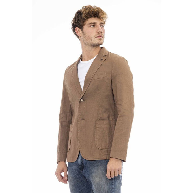 Brown Linen Blazer