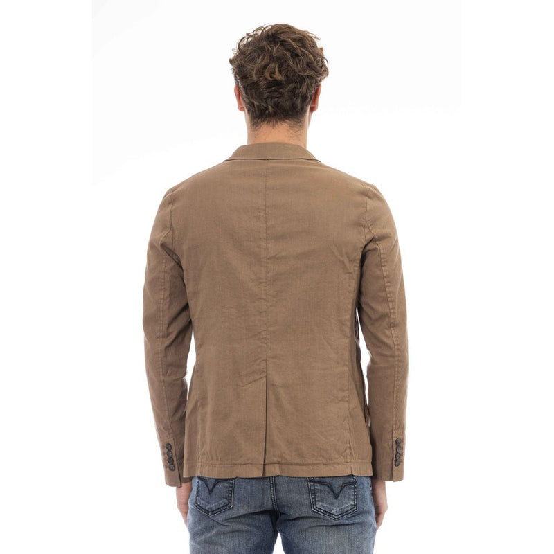 Brown Linen Blazer