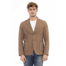 Brown Linen Blazer