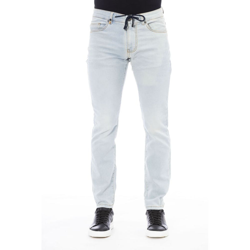 Light Blue Cotton Jeans & Pant