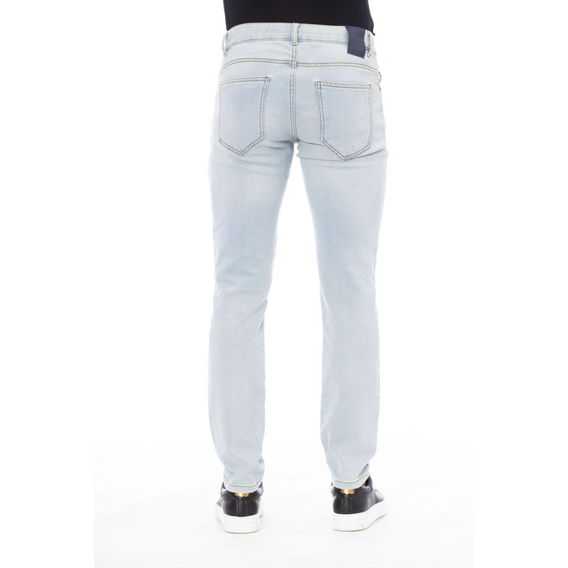 Light Blue Cotton Jeans & Pant