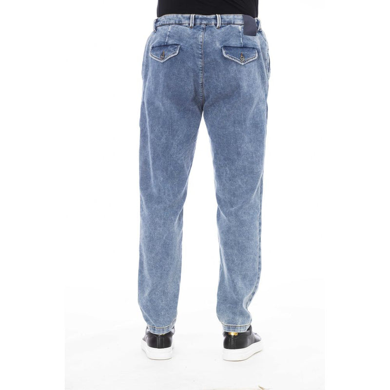 Blue Cotton Jeans & Pant