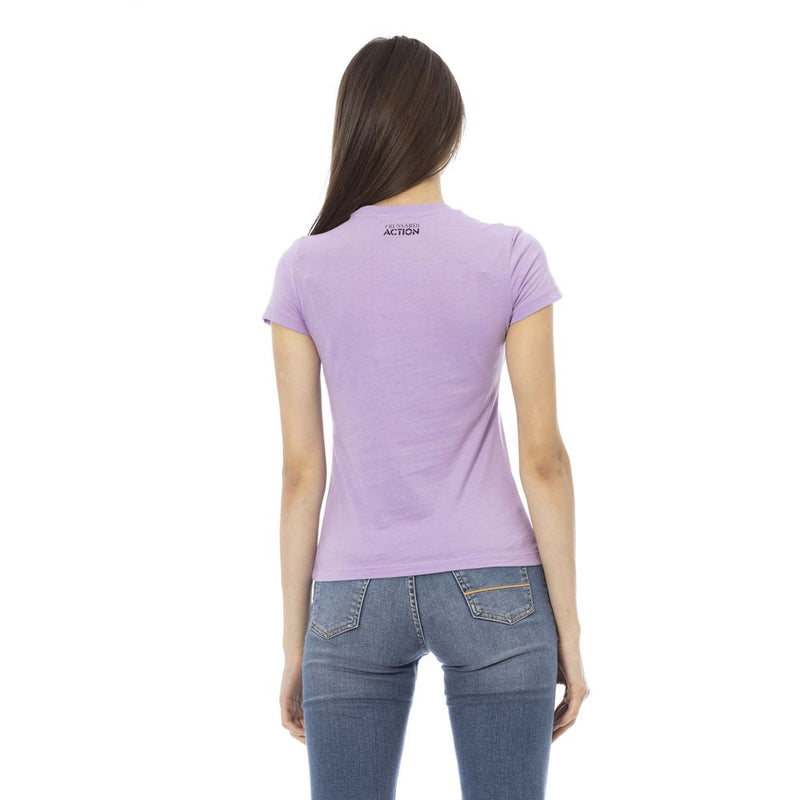 Purple Cotton Tops & T-Shirt