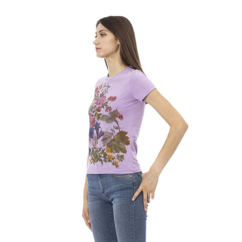 Purple Cotton Tops & T-Shirt