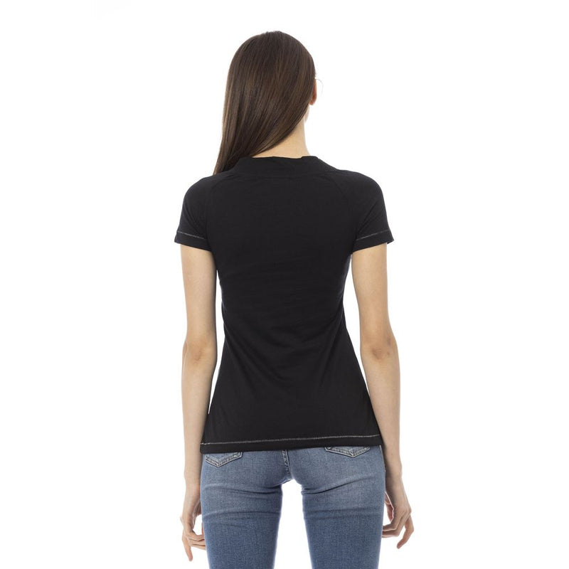 Black Cotton Tops & T-Shirt